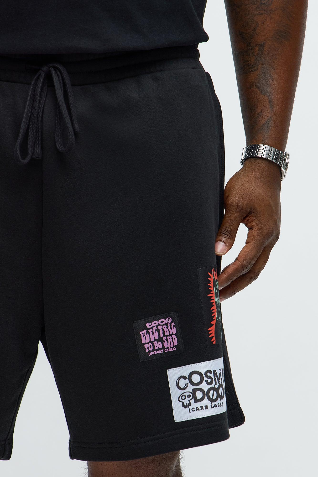 Tyson Relaxed Careless Shorts - Black Male Product Image