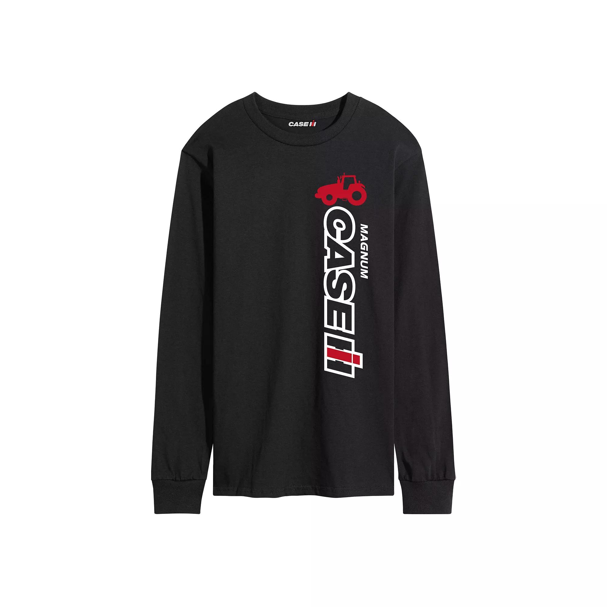 Men's Case IH Vertical Logo Long Sleeve Graphic Tee,  Product Image