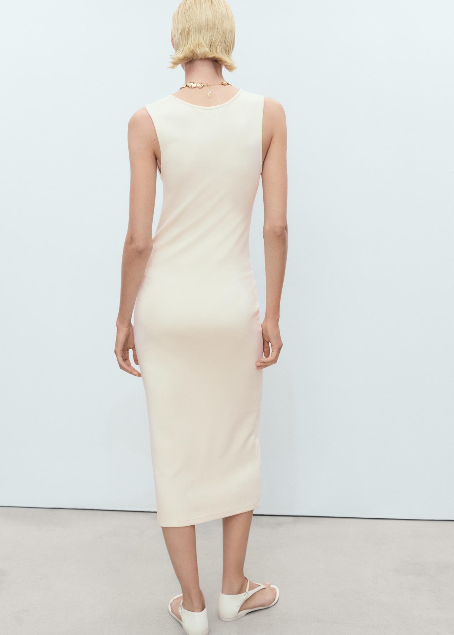 Fitted midi-dress - Women | MANGO USA Product Image
