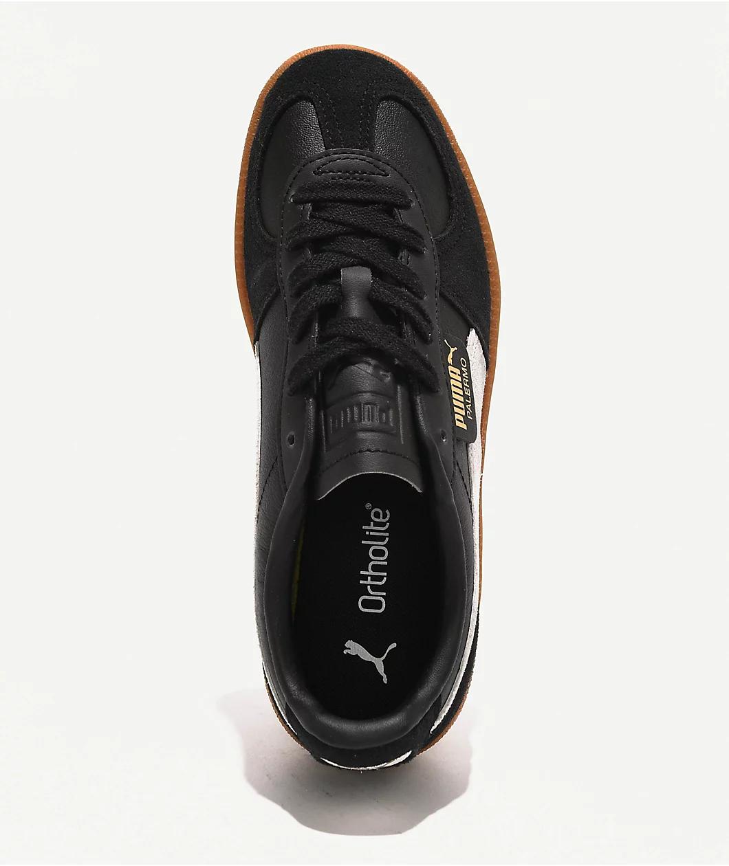 PUMA Women's Palermo Black, Feather Gray & Gum Shoes Product Image