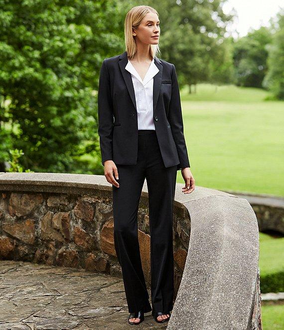 Antonio Melani Emma Straight Leg Flat Front Wool Blend Coordinating Pants Product Image