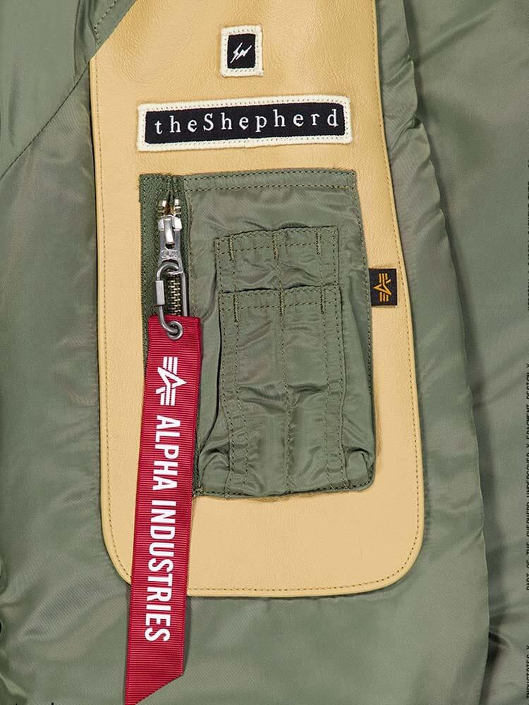 ALPHA X UNDERCOVER THE SHEPHERD MA-1 BOMBER JACKET Male Product Image