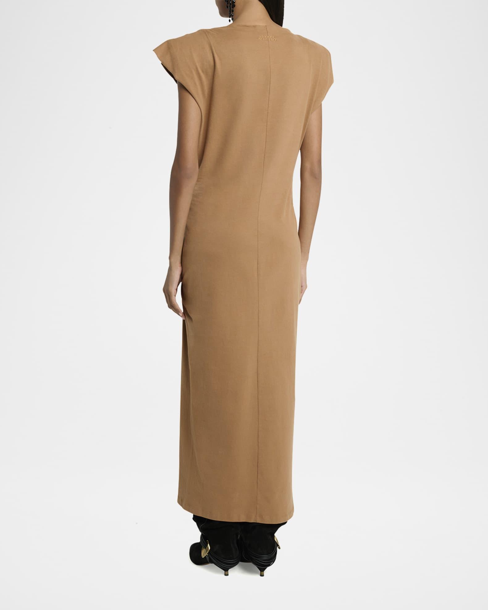 Nadela Ruched Cotton Jersey Dress Product Image