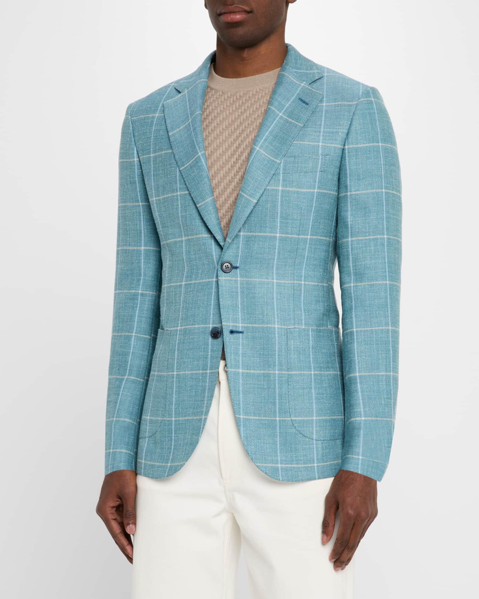 Men's Windowpane Sport Coat Product Image