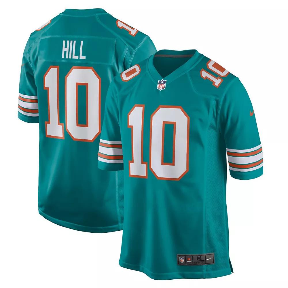 Men's Nike Tyreek Hill Aqua Miami Dolphins Alternate Game Jersey, Size: 3XL, Turquoise A Product Image