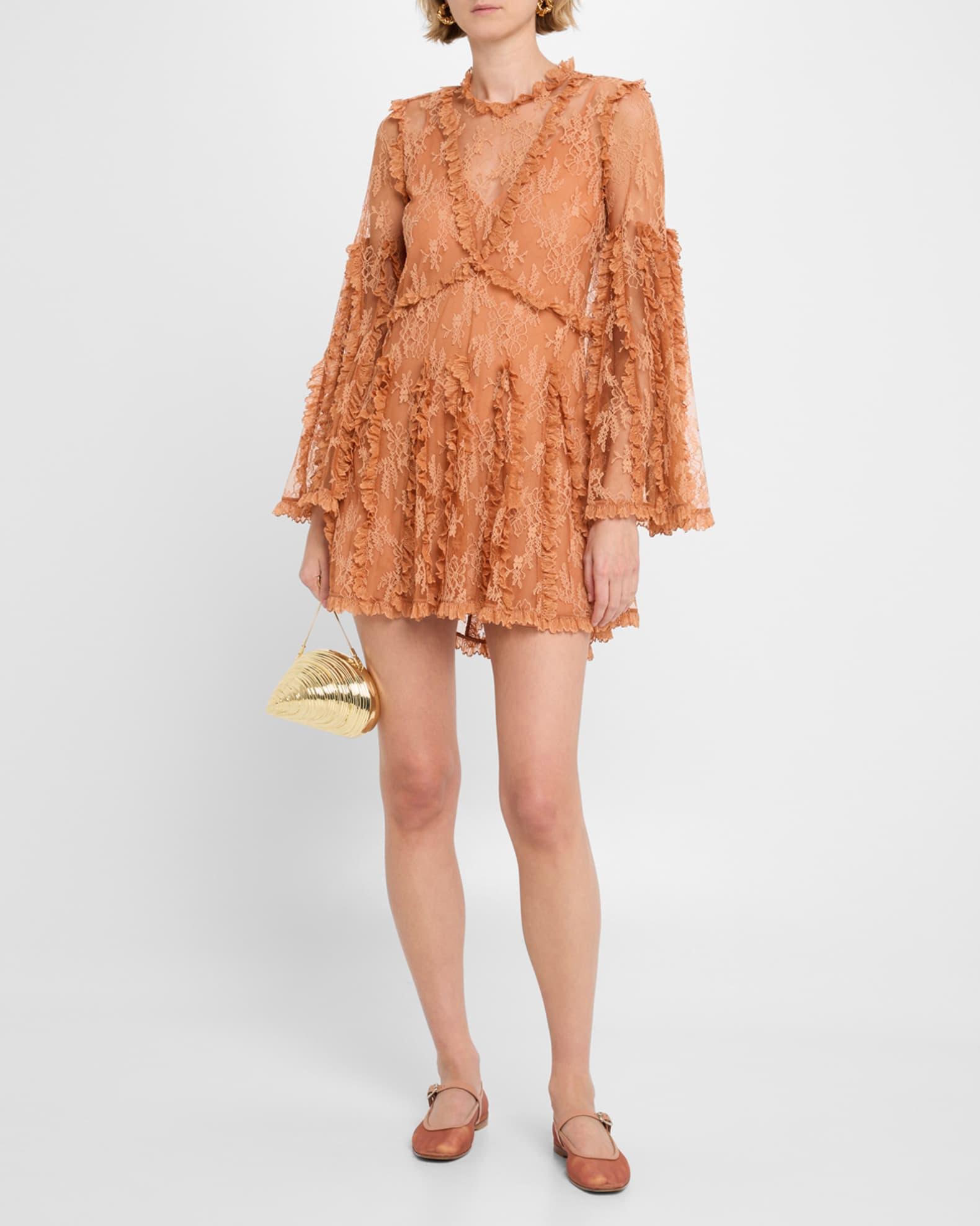 Dorian Long-Sleeve Lace Dress Product Image