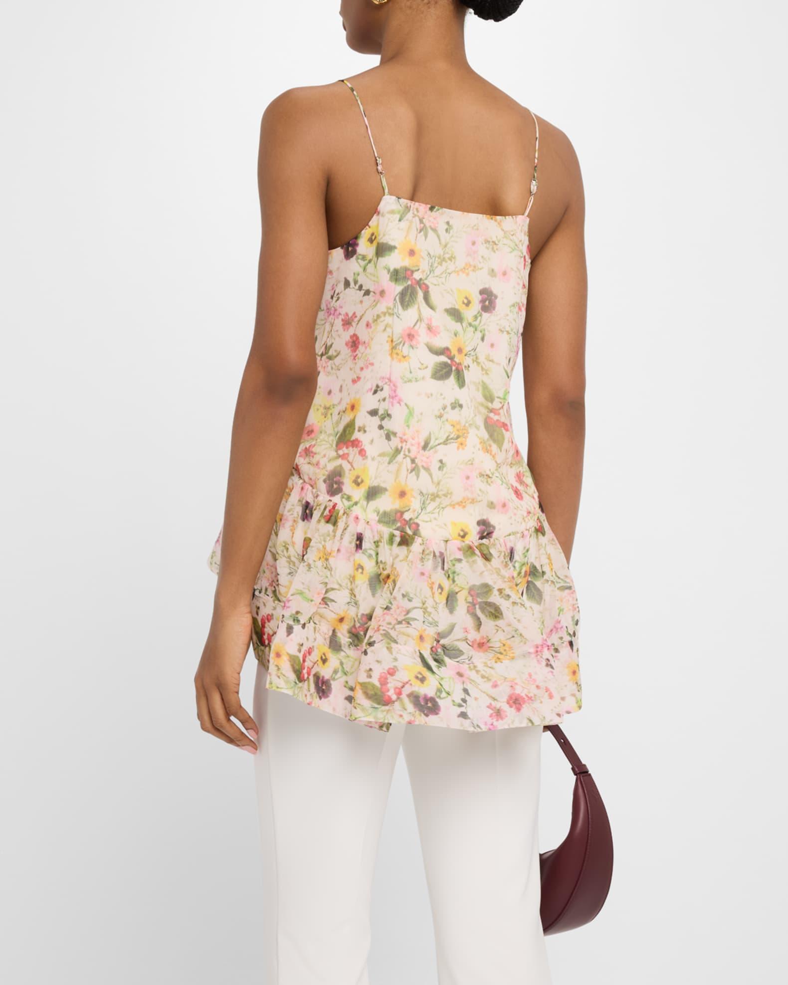 Floral Strappy Chiffon Top  Product Image