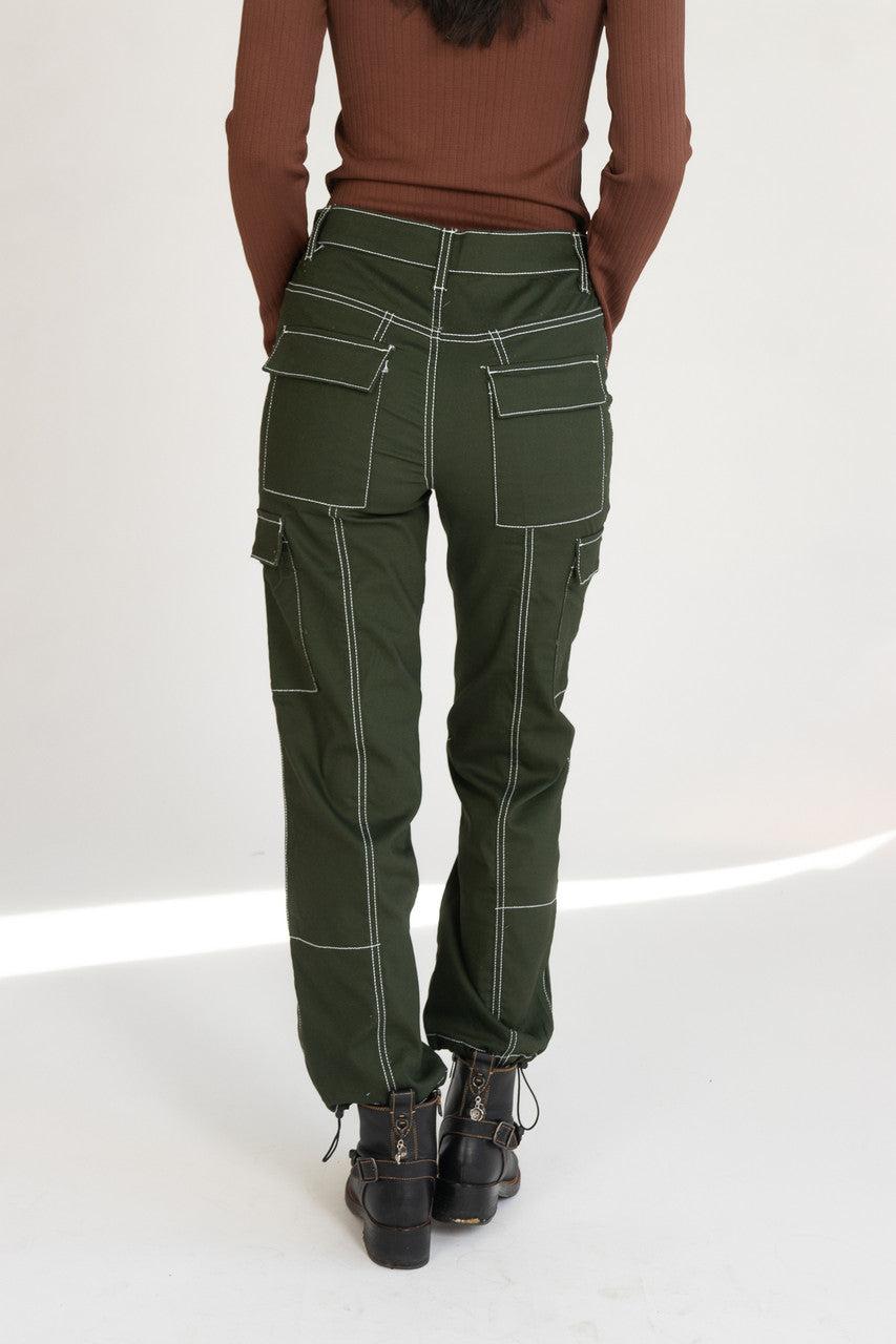 Contrast Seam Cargo Joggers Product Image