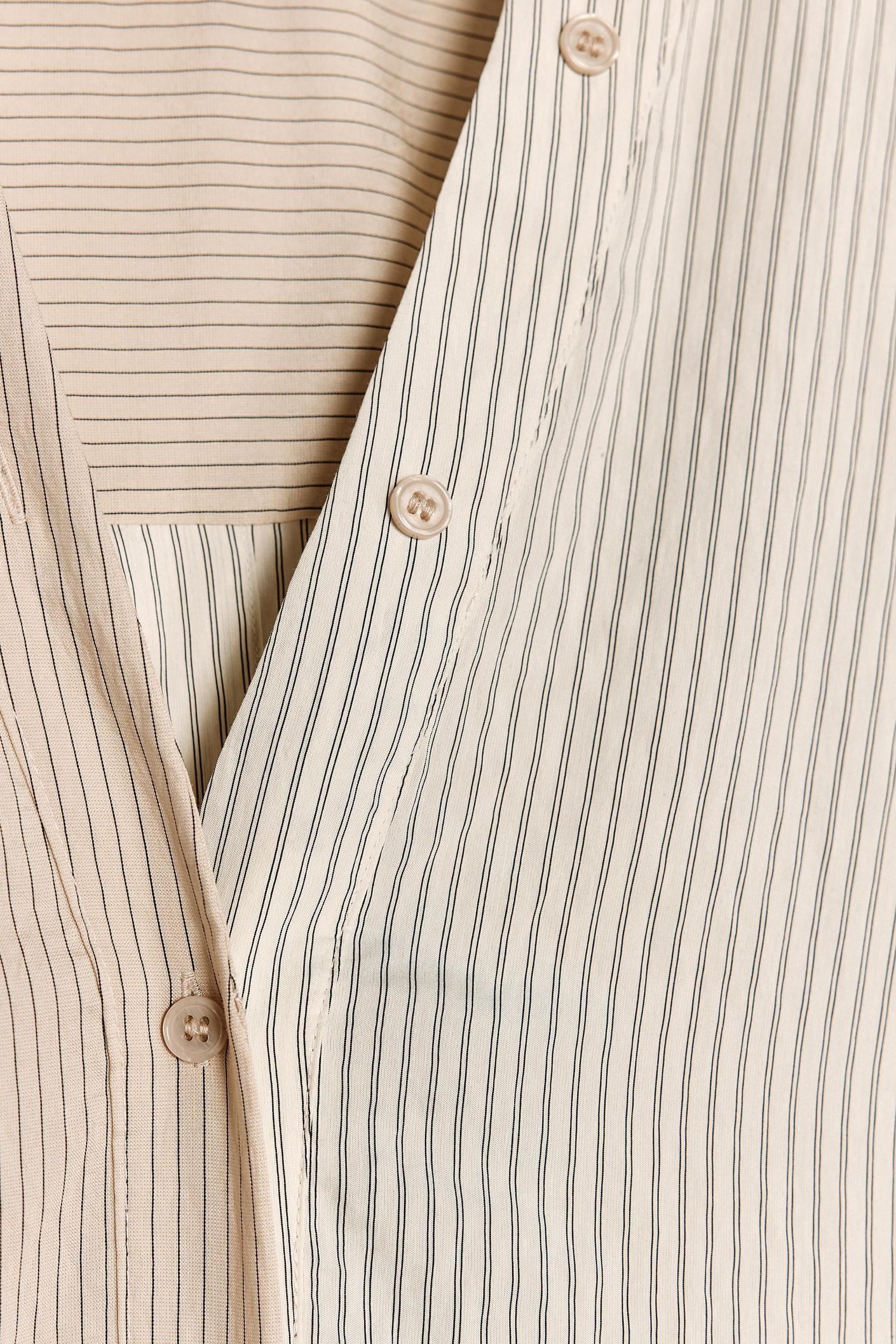 STRIPED SHIRT DRESS ZW COLLECTION Product Image