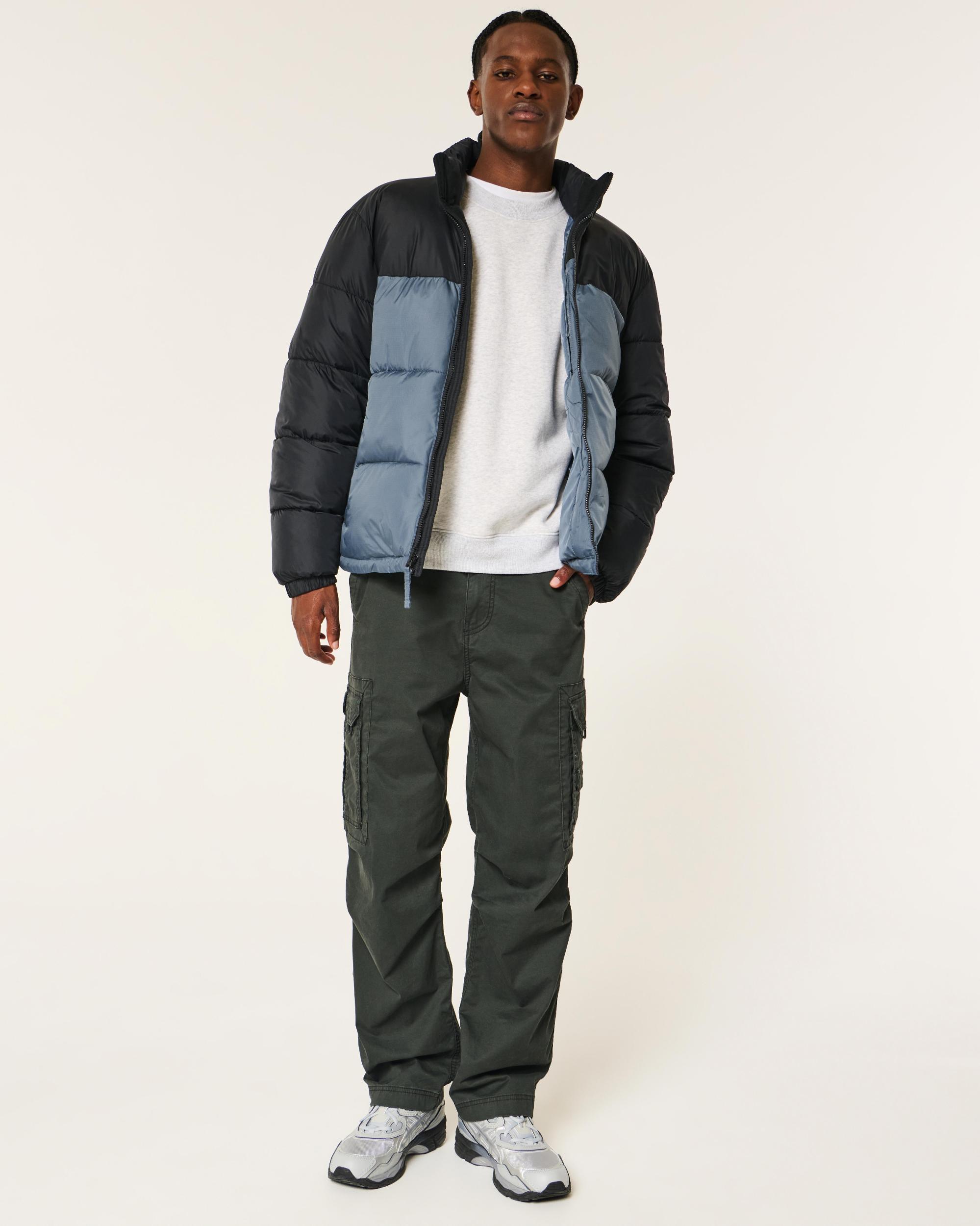 Boxy Mock-Neck Puffer Jacket Product Image