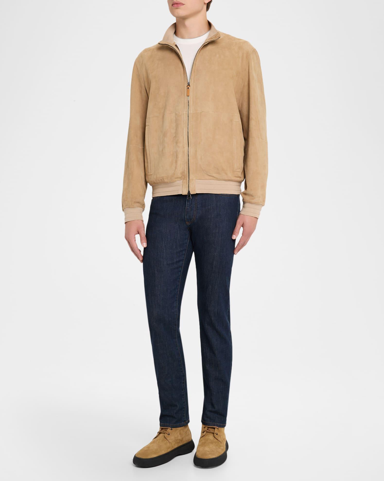 Men's Suede Full-Zip Blouson  Product Image