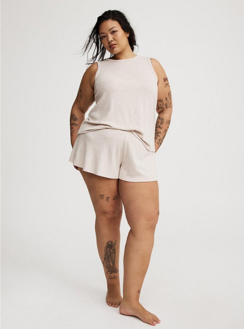 Pointelle High-Neck Sleep Tank Product Image