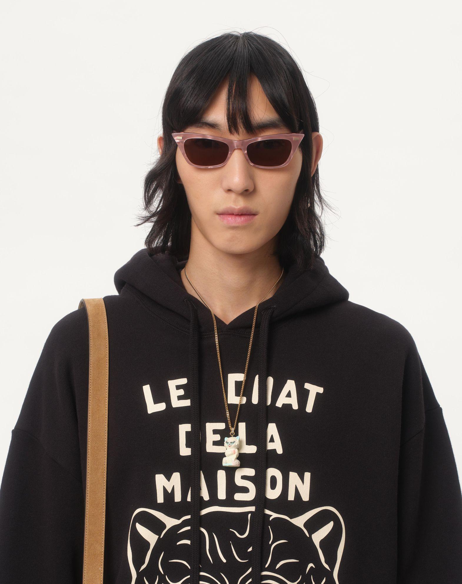 Cotton Sweatshirt With Le Chat De La Maison Patch Product Image