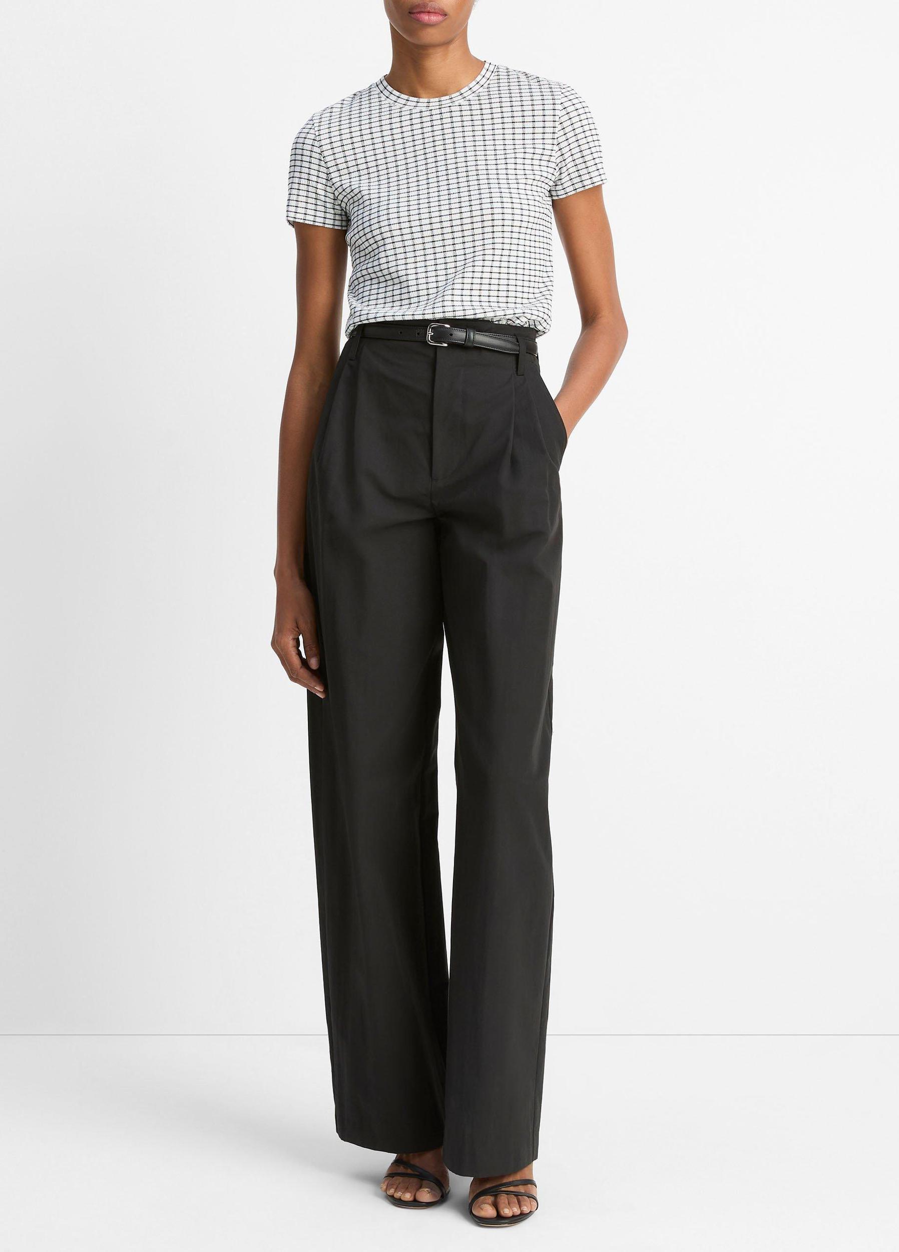 Checked Smocked T-Shirt Product Image