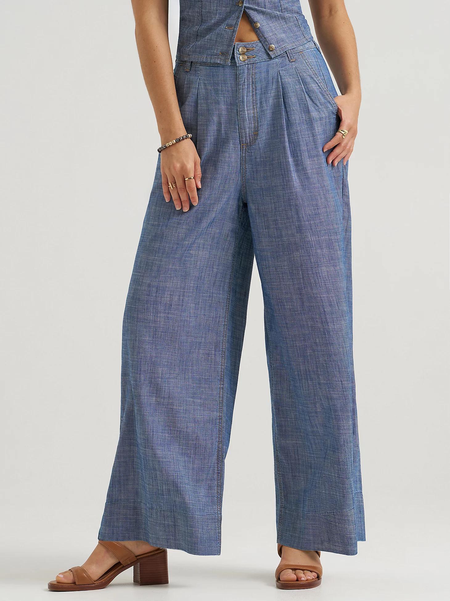 Women's Loose Pleated Trouser Pant | Women's Pants | Lee® Product Image
