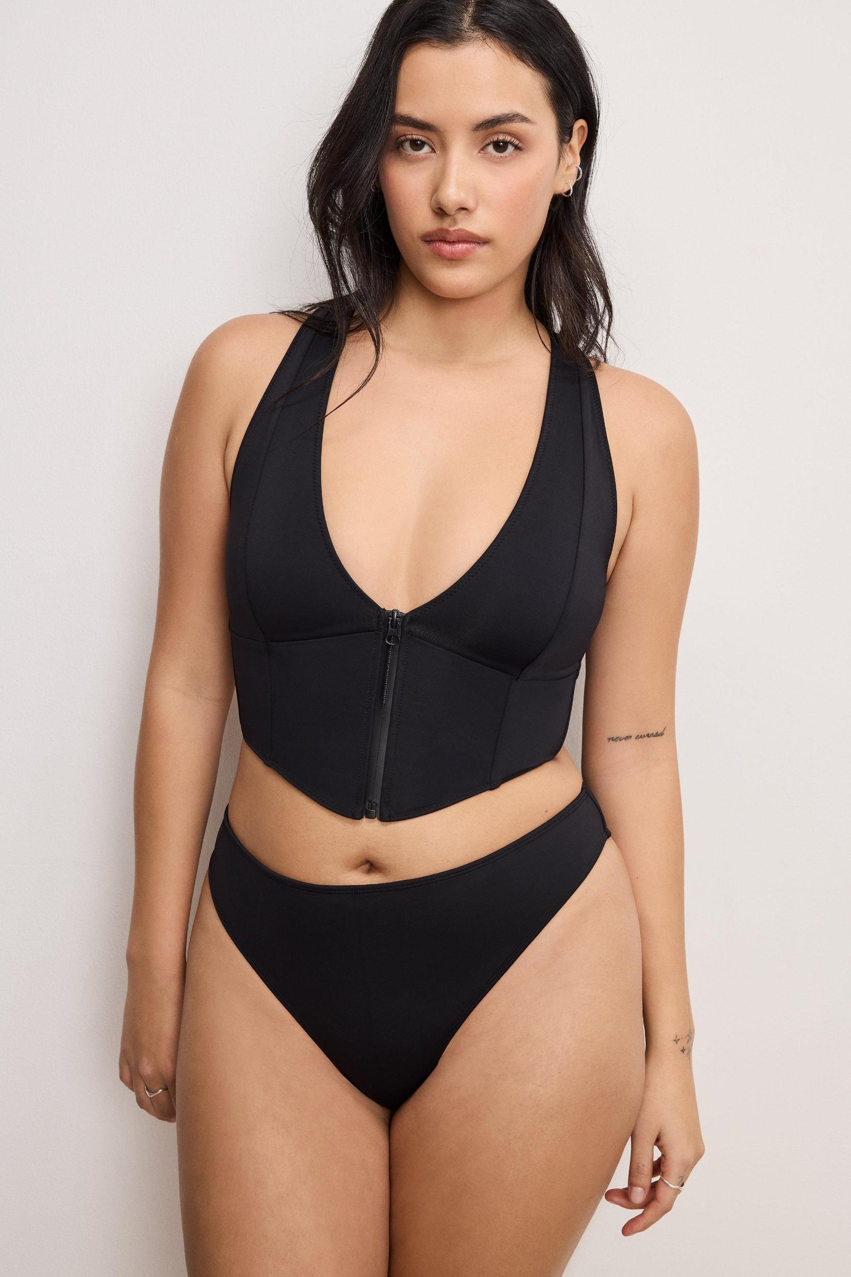 COMPRESSION ZIP UP SUPPORT TOP | BLACK001 Product Image