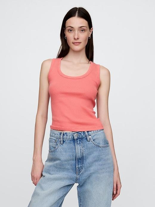 Rib Scoop Tank Top Product Image