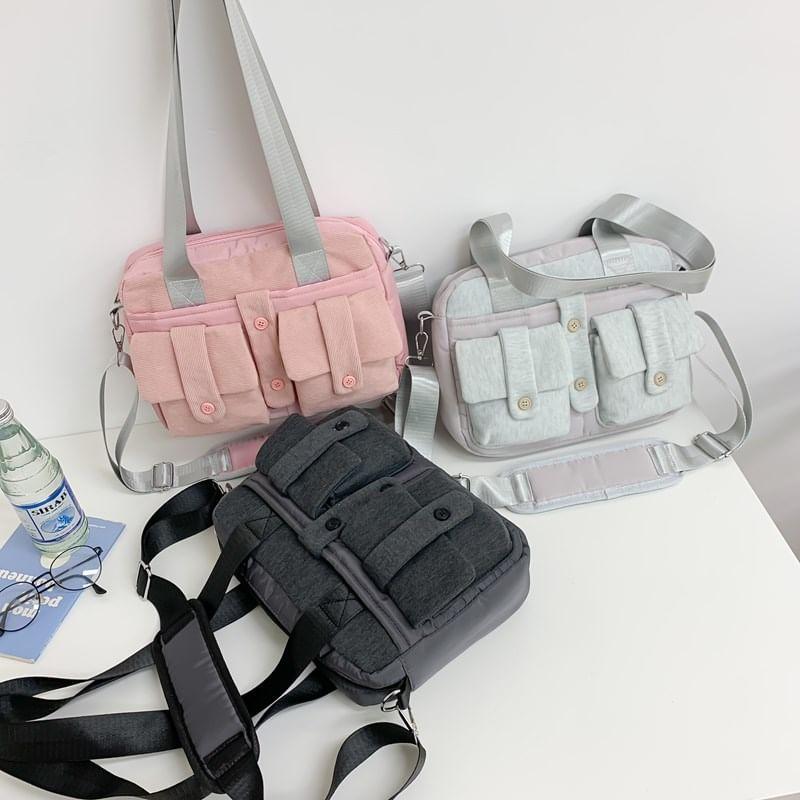 Plain Multi-Pocket Computer Bag Product Image