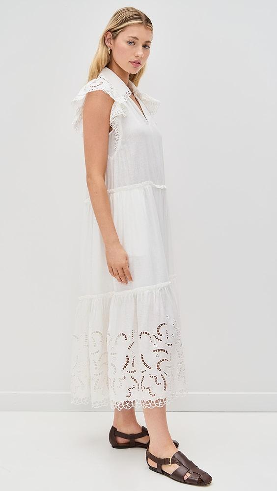 Sea Marja Embroidery Flutter Sleeve Dress | Shopbop Product Image