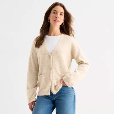 a.n.a Womens V Neck Long Sleeve Button Cardigan Product Image