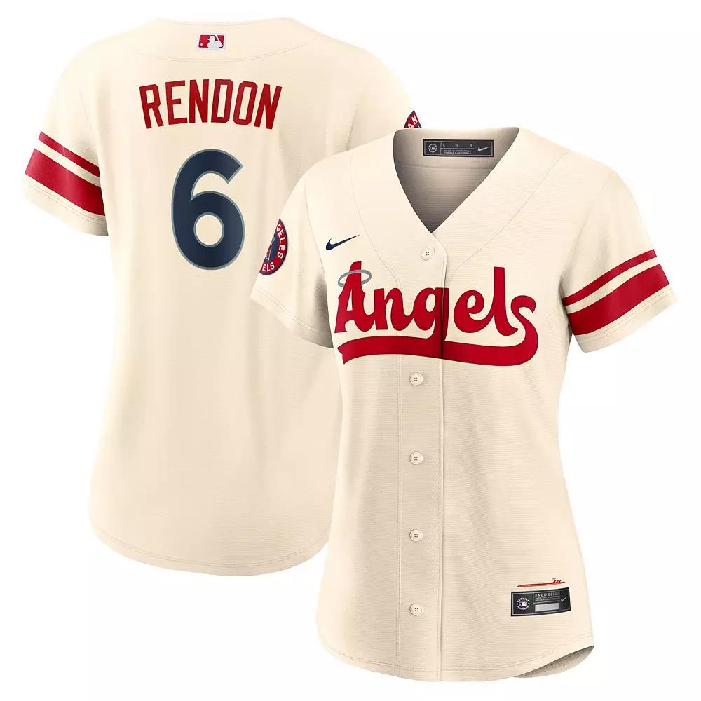 Women's Nike Anthony Rendon Cream Los Angeles Angels 2022 City Connect Replica Player Jersey,  Product Image
