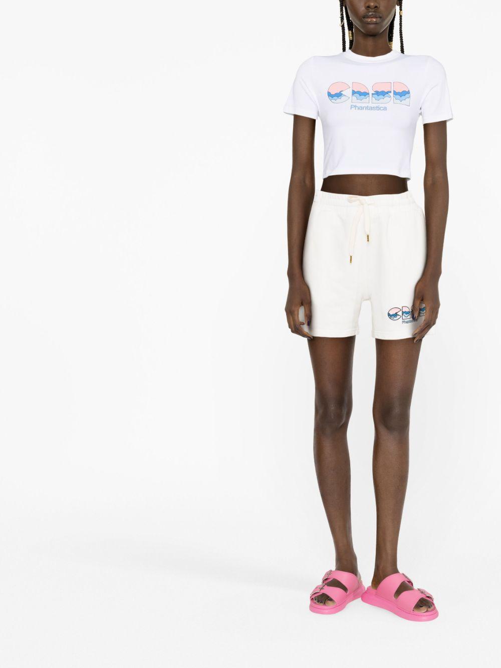 Casa Clouds logo-print cropped T-shirt Product Image