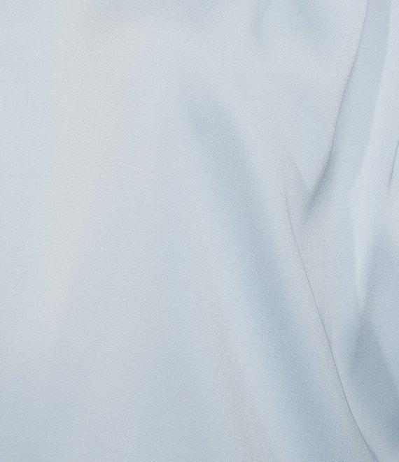 Steve Madden Noah Stretch Satin Crew Neck Short Sleeve Top Product Image