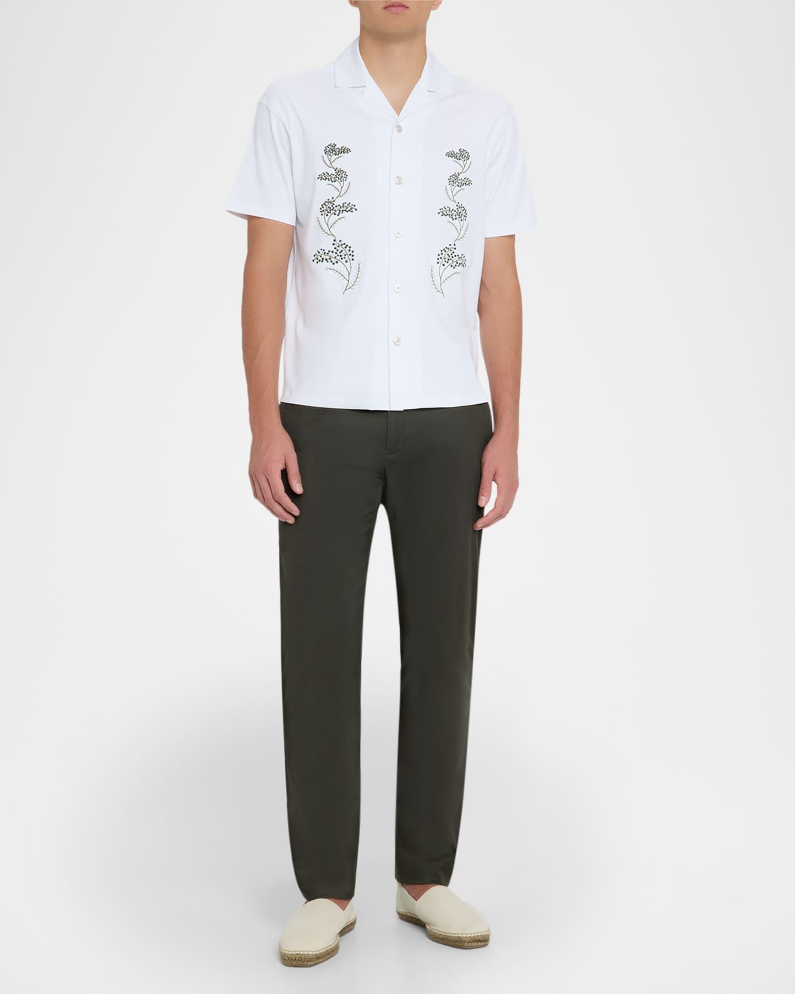 Men's Goya Floral Embroidered Camp Shirt Product Image