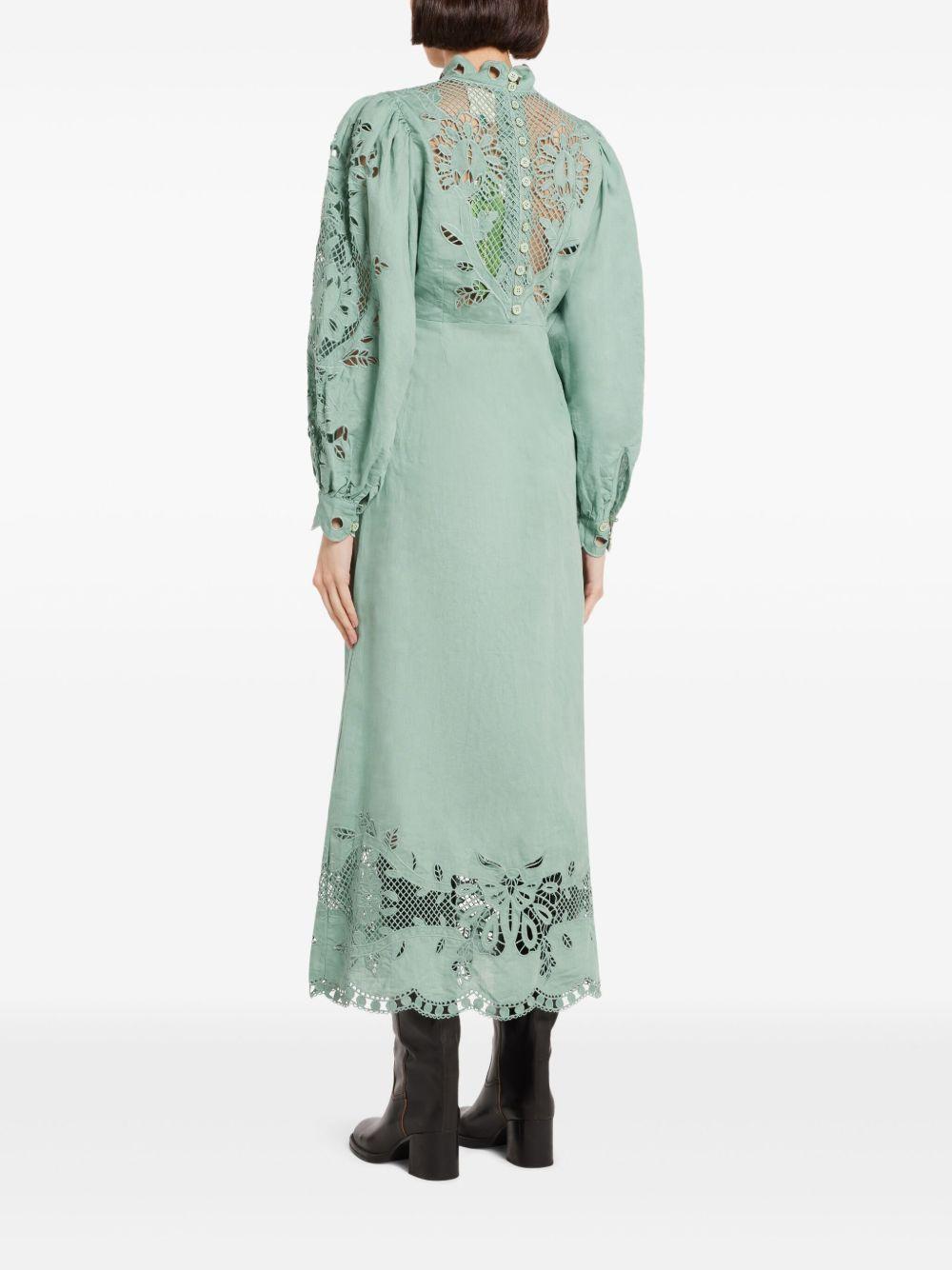 embroidered midi dress Product Image