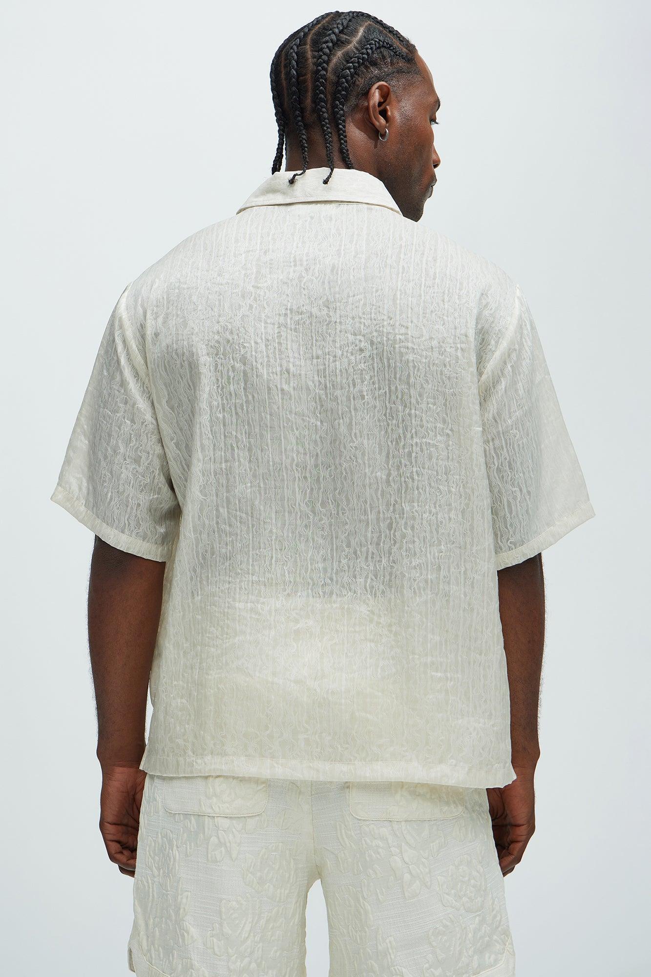Prado Short Sleeve Shirt - Cream Product Image