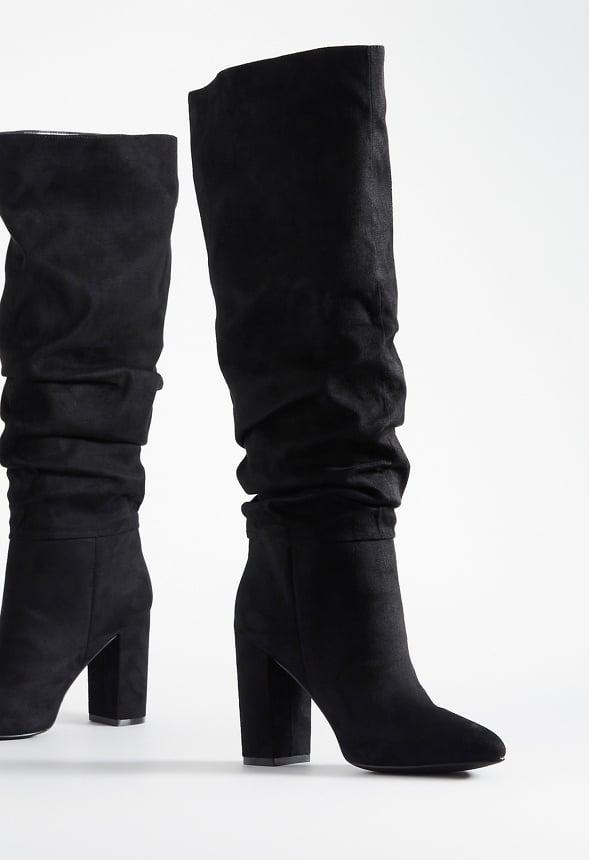 JustFab Margaux Platform Loafer Pump Womens Black/ White Size 8.5 Product Image