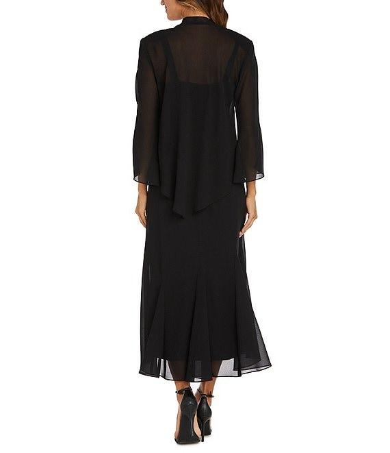 R & M Richards Sweetheart Neck Beaded 2-Piece Jacket Dress Product Image
