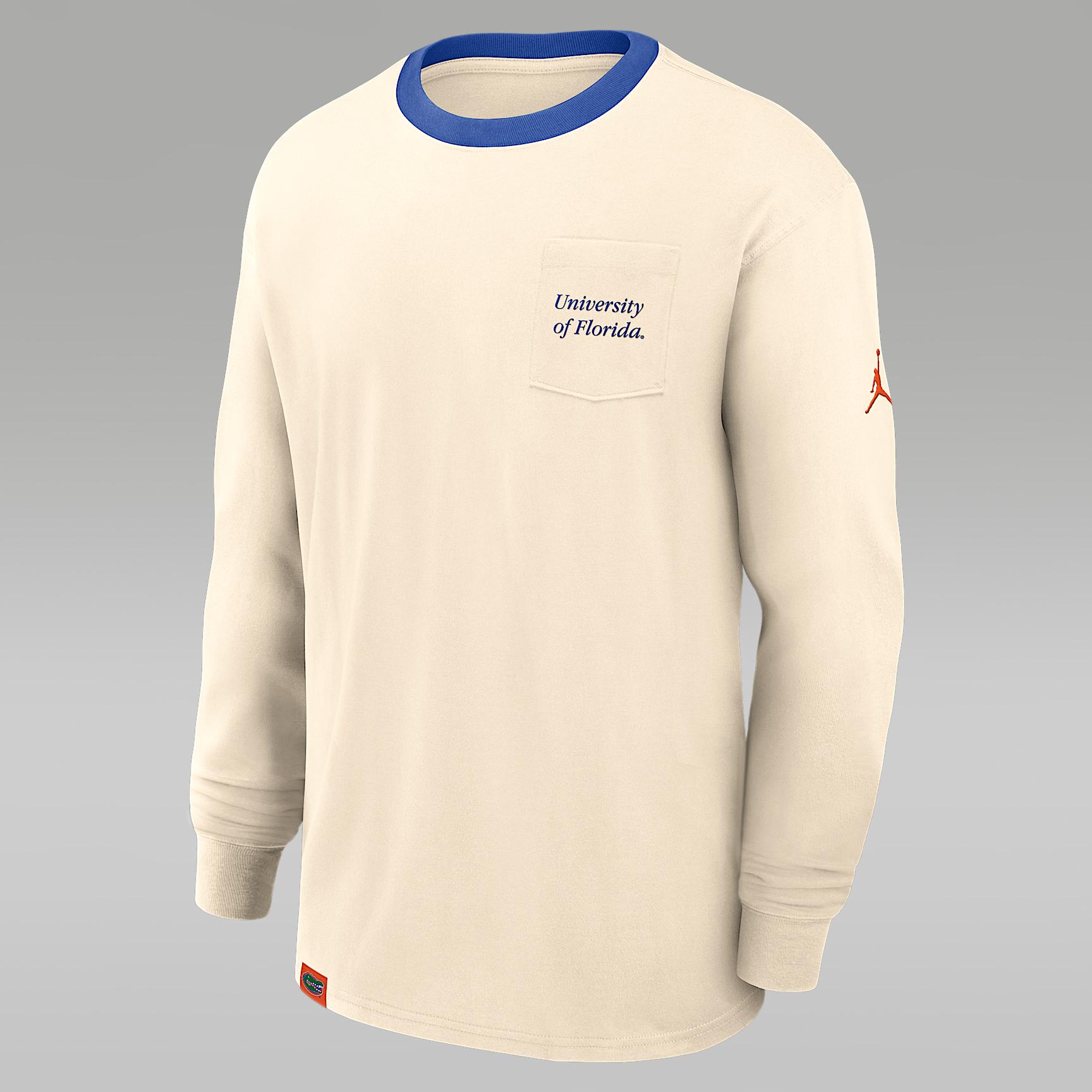 Men's Florida Athletic Prep Max90 Pocket Logo Jordan Brand College Long-Sleeve T-Shirt Product Image