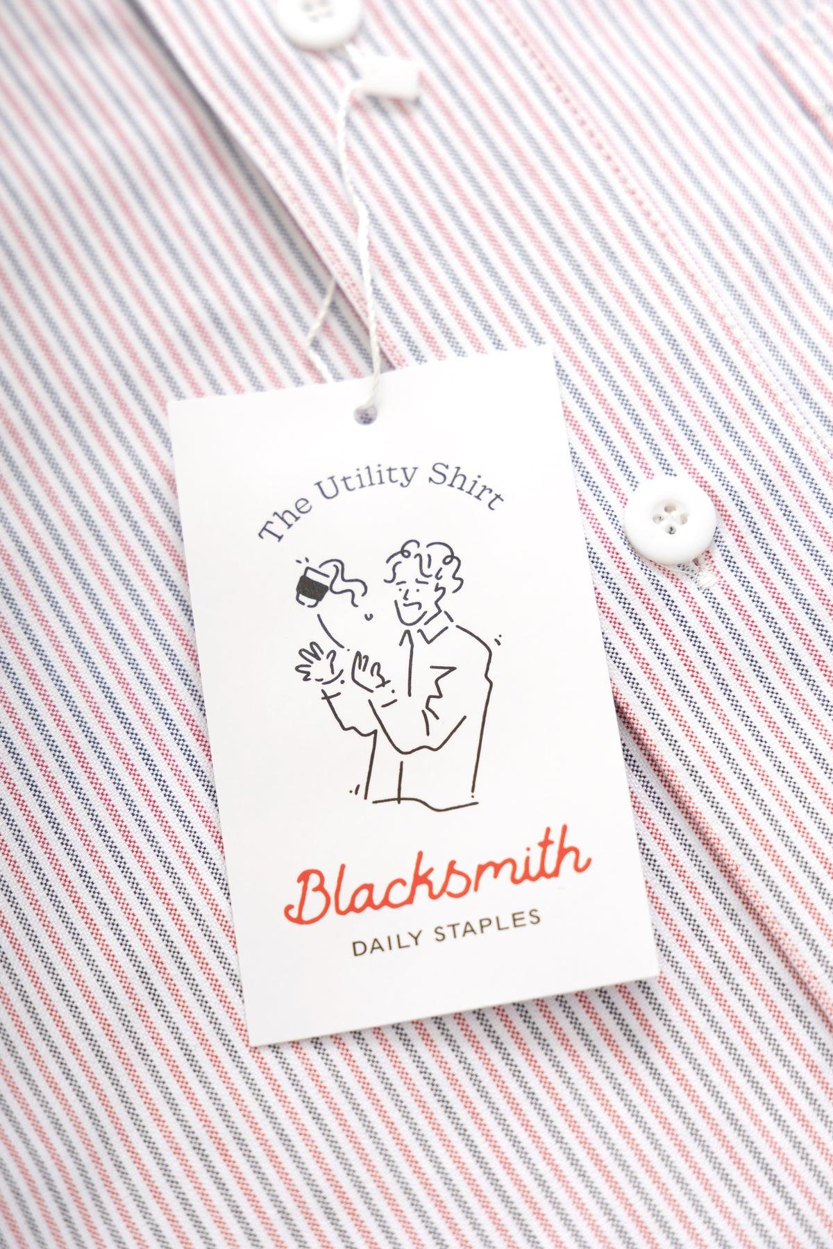 Blacksmith - 'Boxford' Utility Shirt - Multi Stripe Product Image