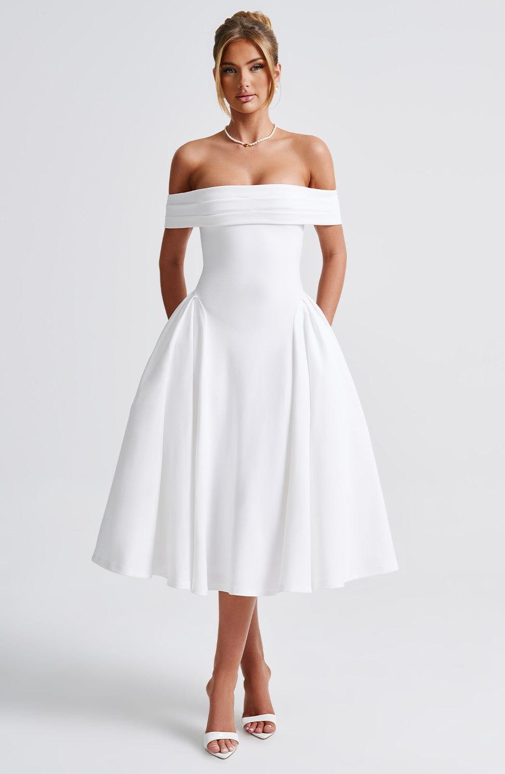 Miranda Midi Dress - Ivory Product Image