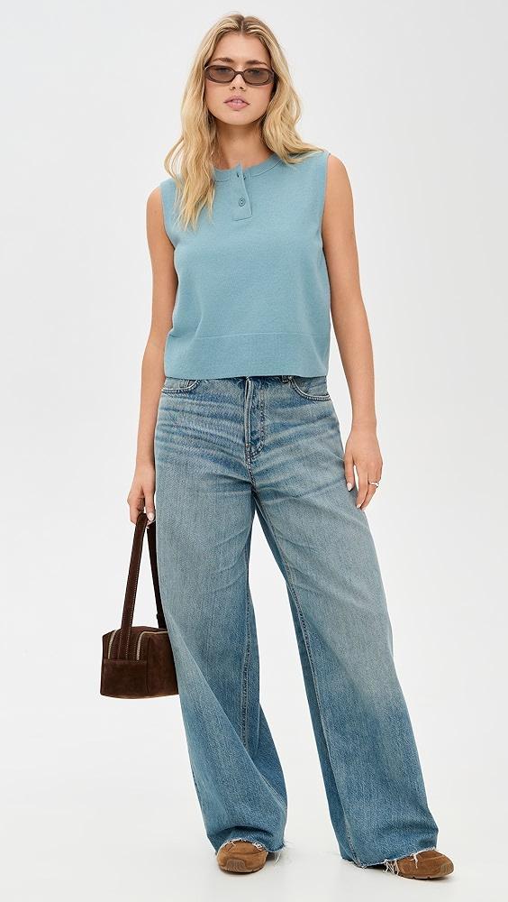 Vince Henley Crew Neck Shell | Shopbop Product Image