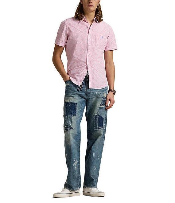 Polo Ralph Lauren RL Prepster Classic-Fit Seersucker Short-Sleeve Woven Shirt Product Image