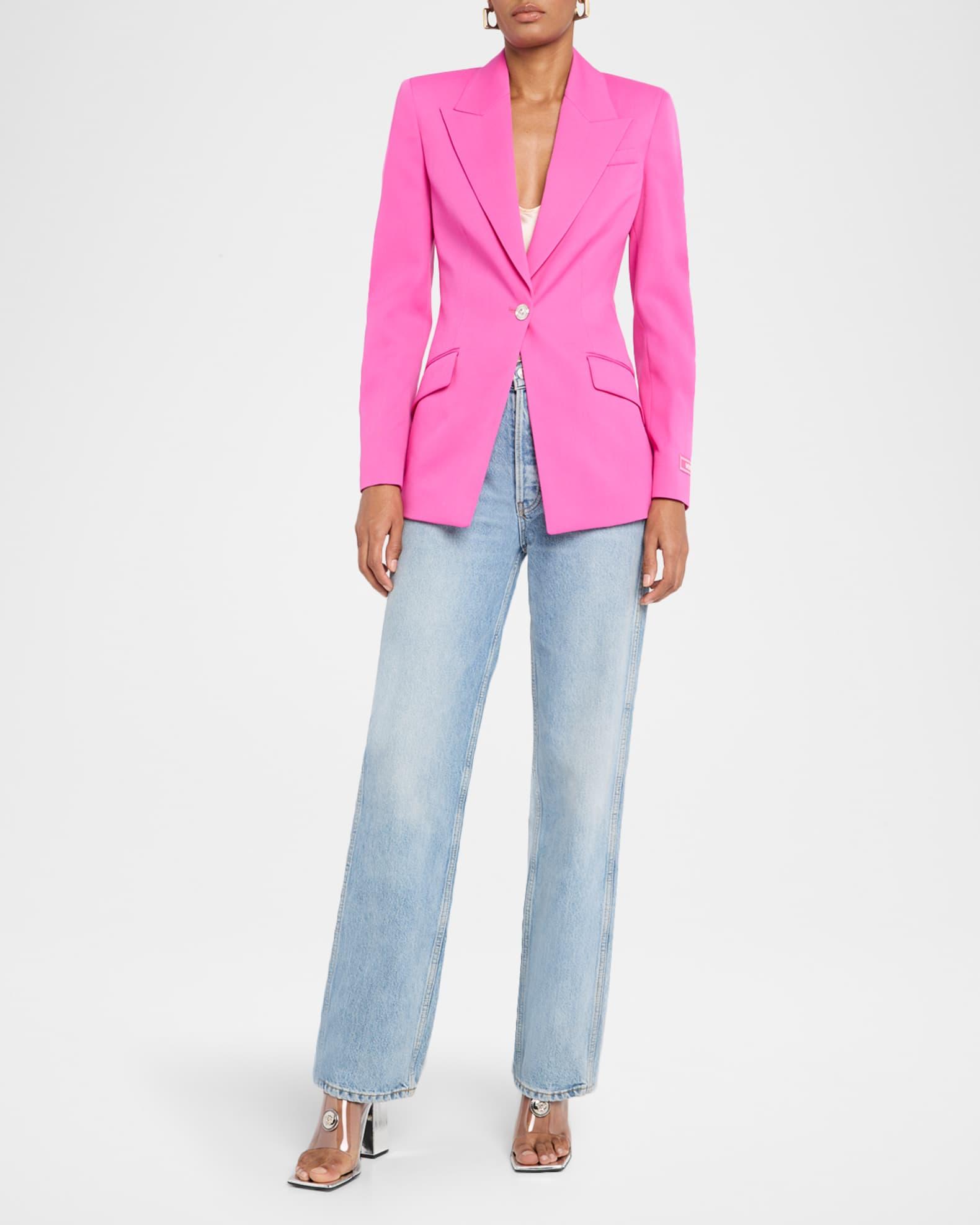 Wool Gabardine Single-Breasted Informal Jacket Product Image