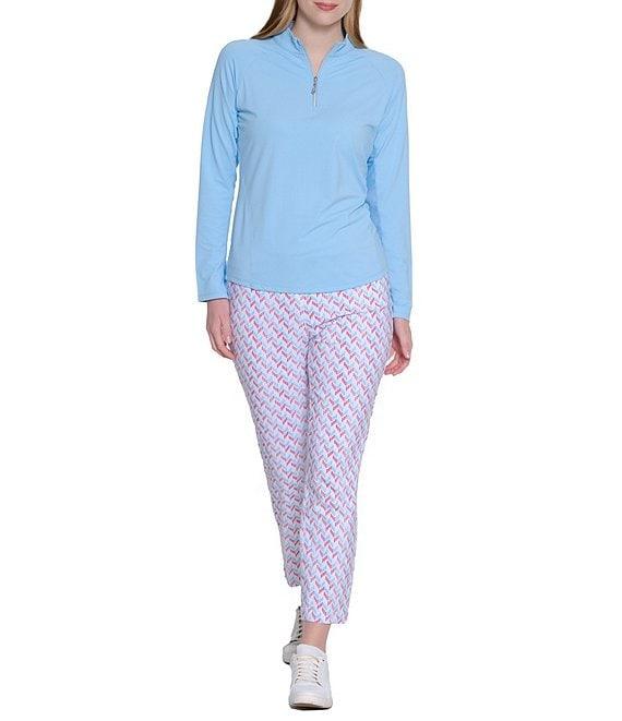 Sport Haley Sunscape UPF Mesh Long Sleeve Quarter Zip Mockneck Top Product Image