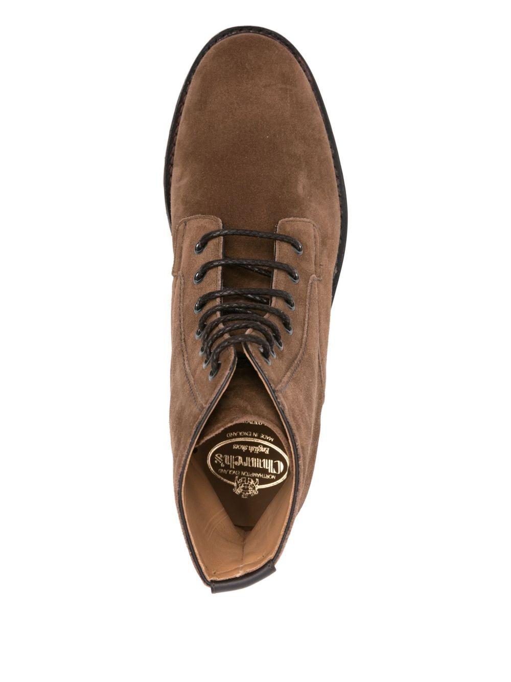 lace-up suede boots Product Image