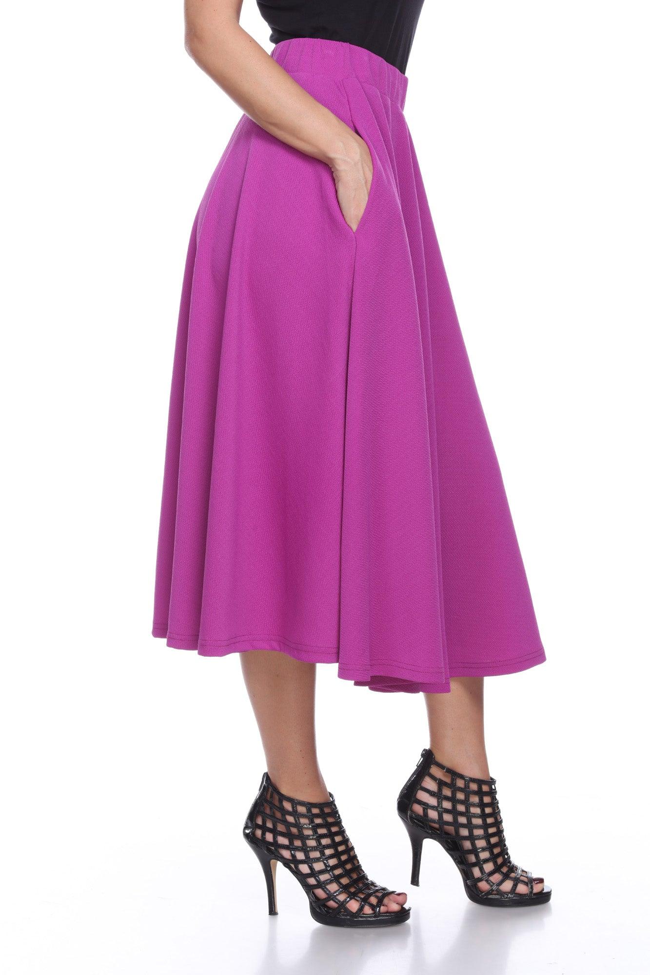 Tasmin Flare Midi Skirts Product Image