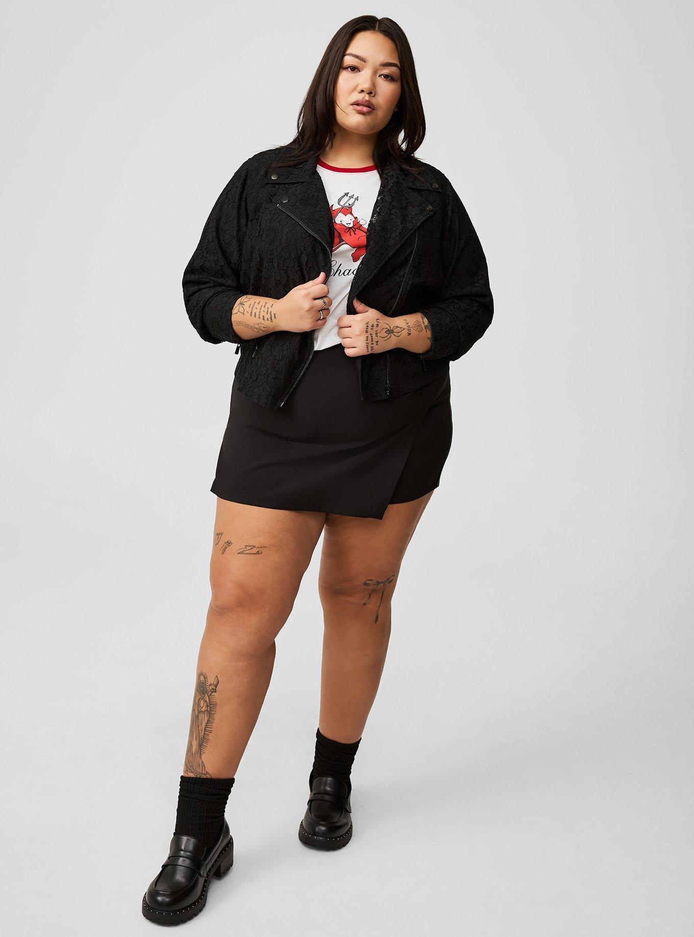 Crochet Lace Moto Jacket  Product Image