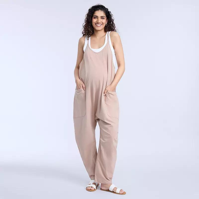 Maternity Motherhood® Jumpsuit, Women's, Size: XL-Mat, Brown Product Image