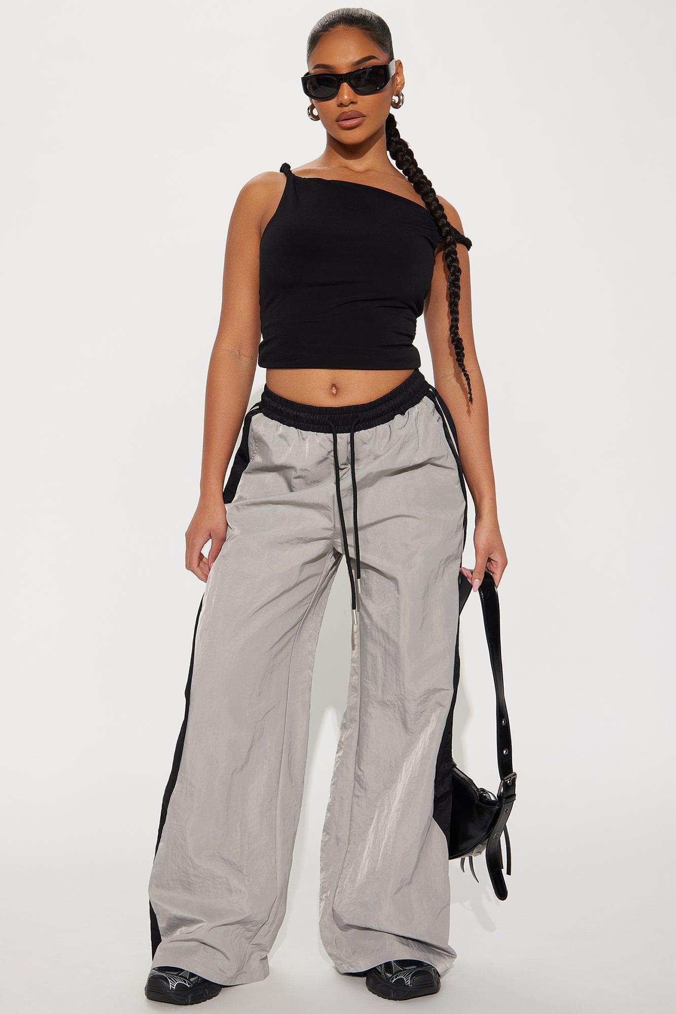 Can't Stop Me Windbreaker Track Pant - Charcoal Product Image