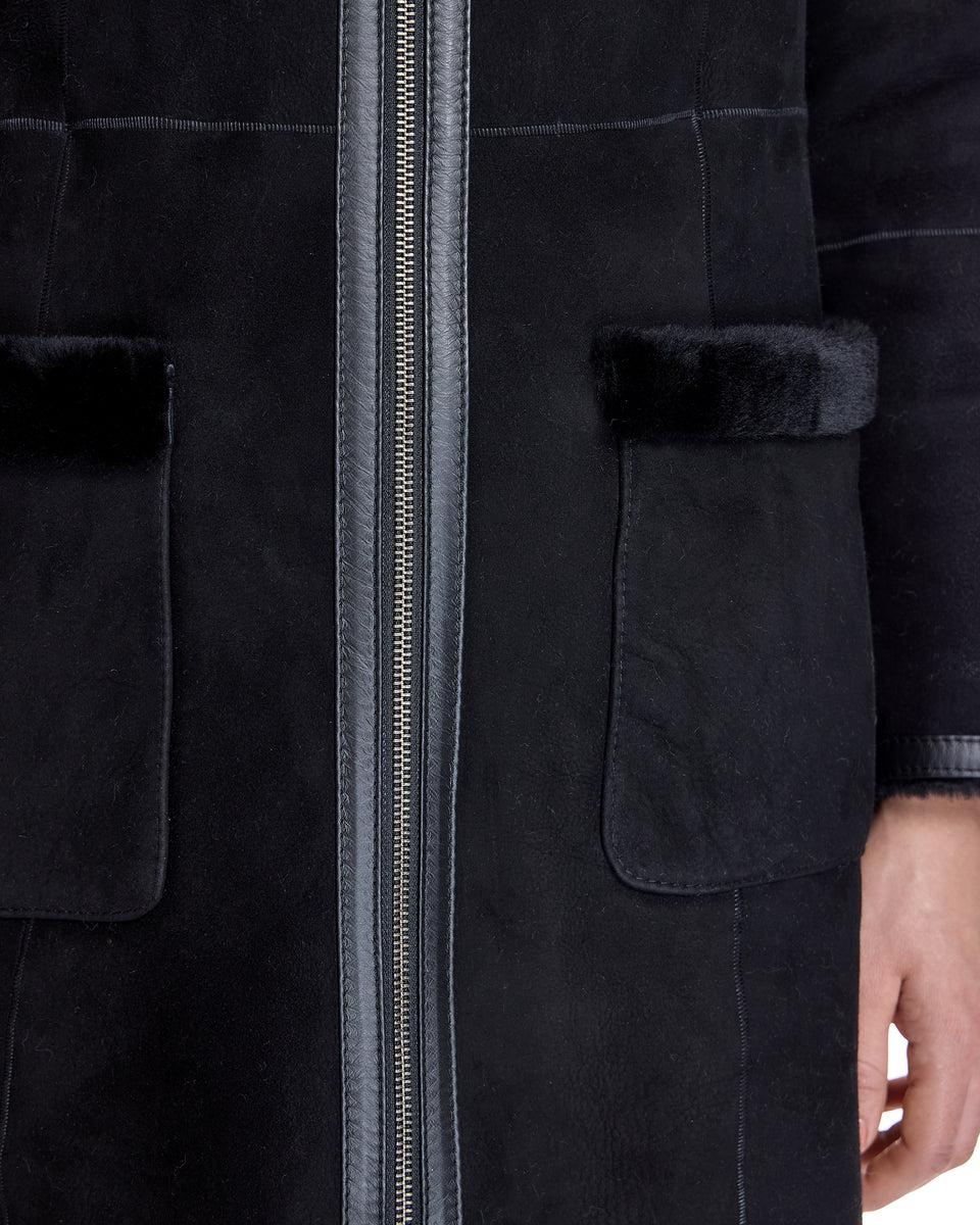 Shearling Lamb Jacket with Toscana Lamb Trim Hood Product Image