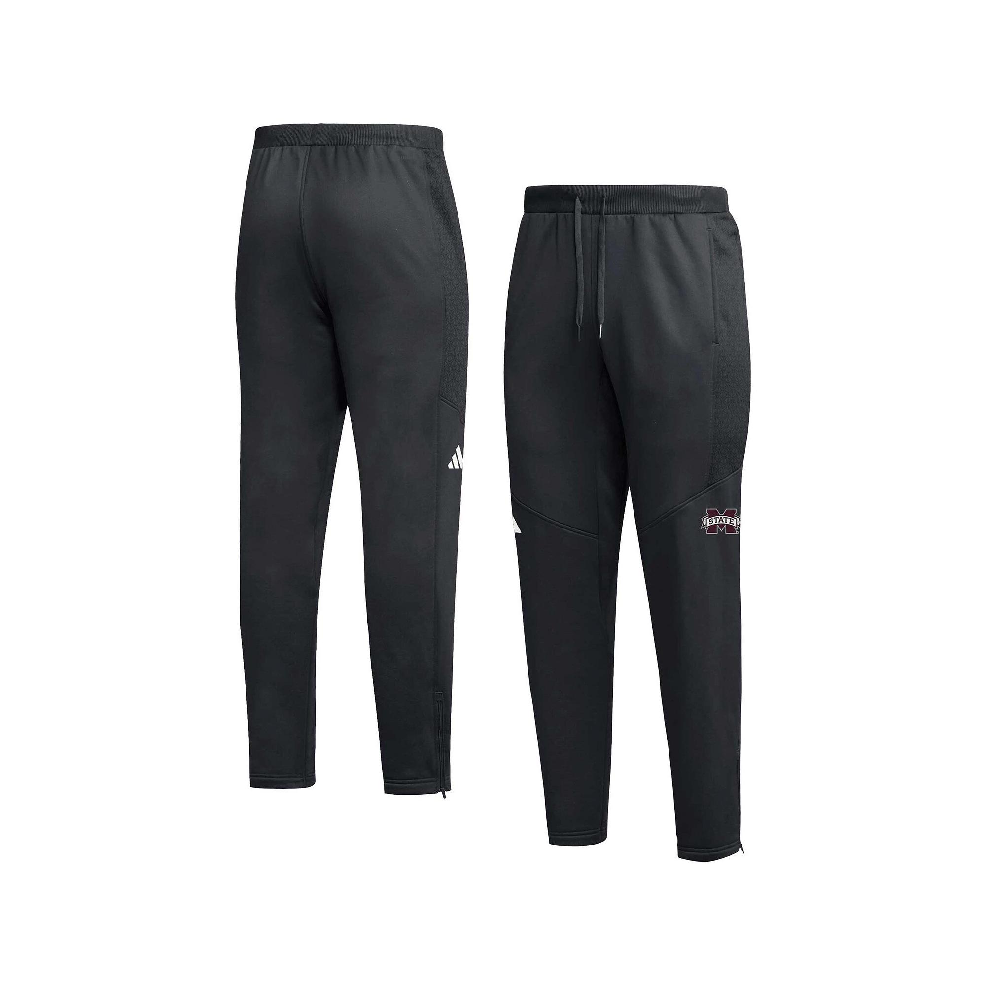 Men's adidas  Black Mississippi State Bulldogs 2023 Travel AEROREADY Tapered Pants, Size: 2XL, Mst Black Product Image