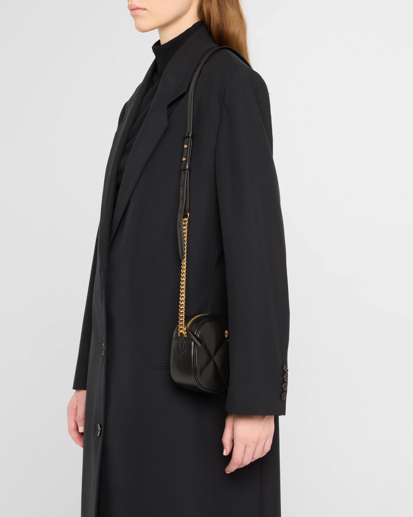 Kira Diamond-Quilted Leather Crossbody Bag Product Image