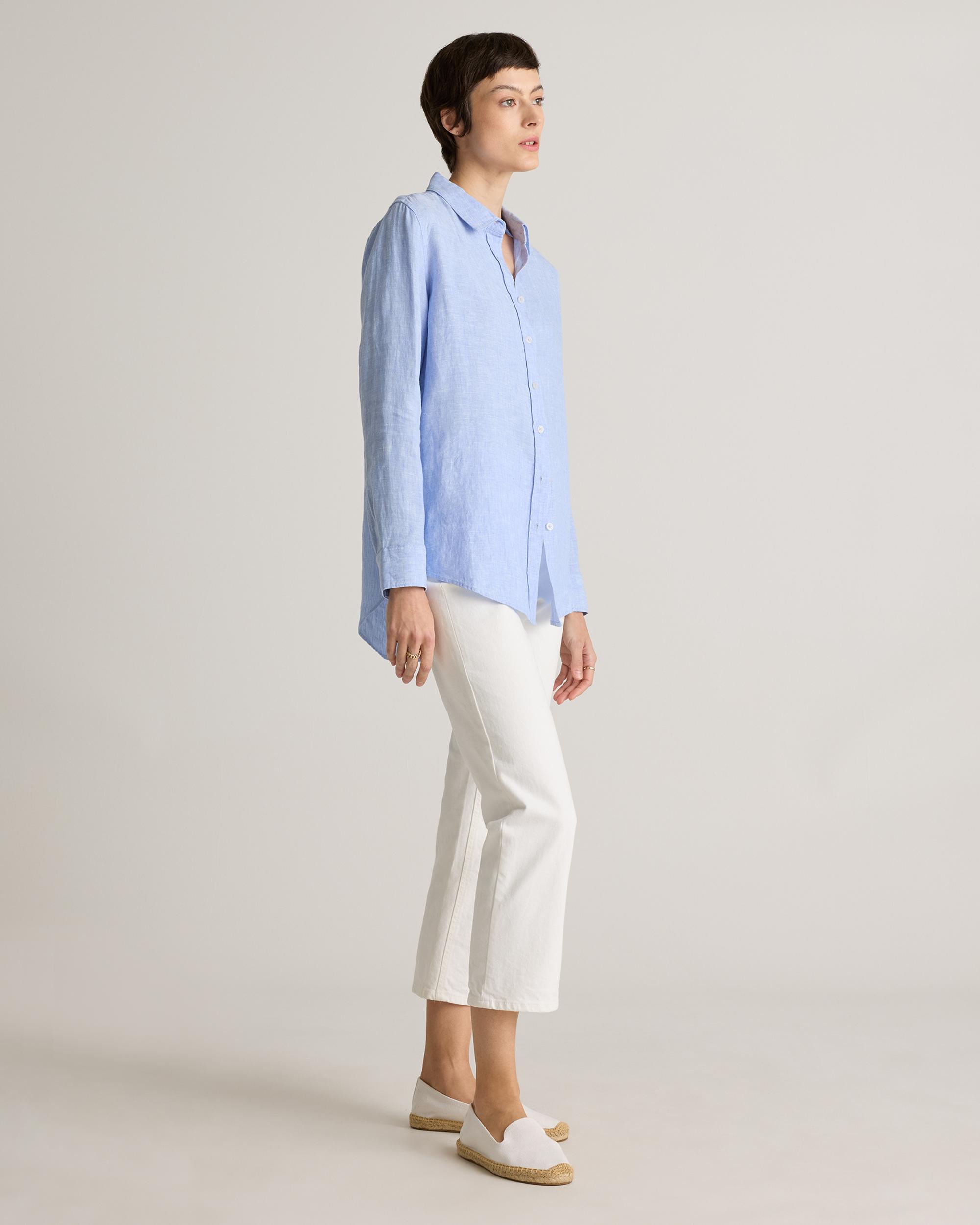 Quince | Women's 100% European Linen Long Sleeve Shirt Product Image