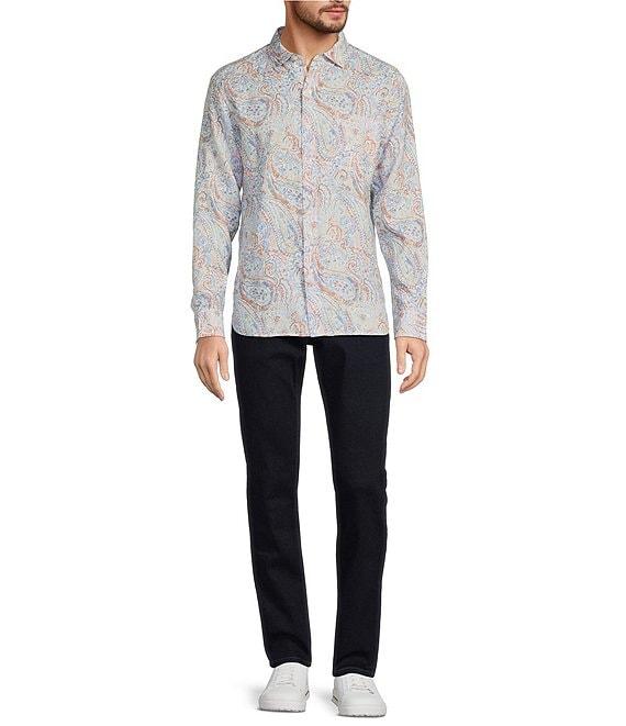 Tommy Bahama Playa Blanca Paisley Long Sleeve Woven Linen Shirt Product Image
