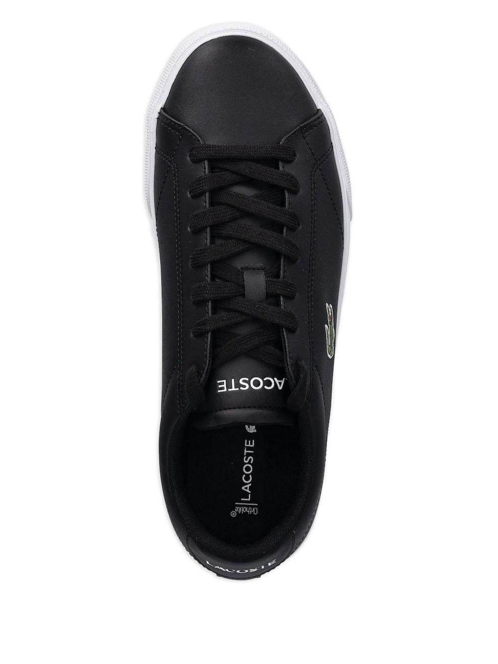 leather logo-detail sneakers  Product Image